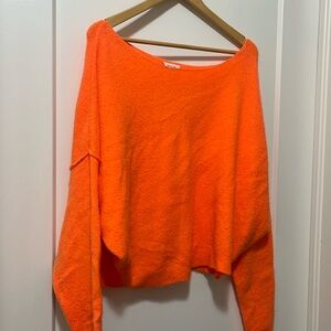 AMERICAN VINTAGE - Off the Shoulder - Slouch Sweater - Orange - Women’s M/L